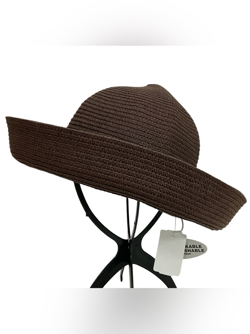 Betmar New York Brown Paper Hat New With Tags